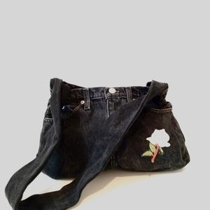 Faded Glory 5 Pocket Blue Denim Jean Shoulder Bag